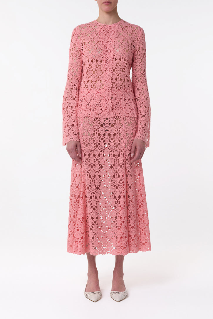 Reynolds Jacket in Rosa Cashmere Lace
